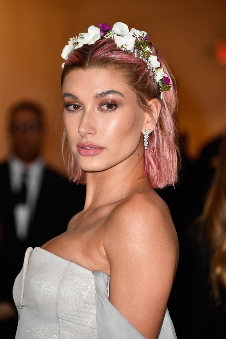 Hailey Baldwin's Pink Hair in May 2018