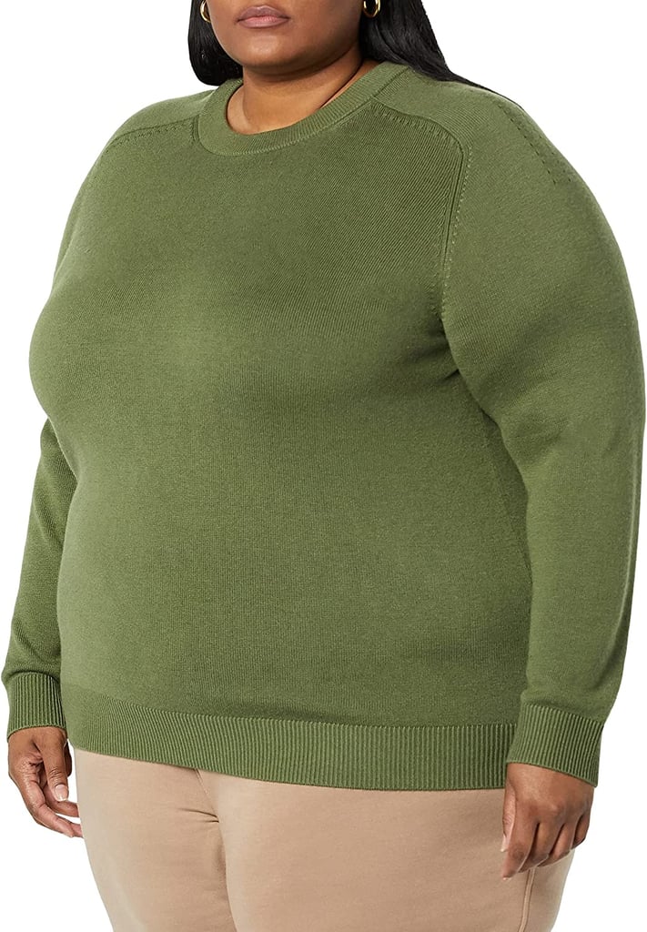A Classic Sweater: Amazon Aware Women's Pointelle Crew Neck Sweater
