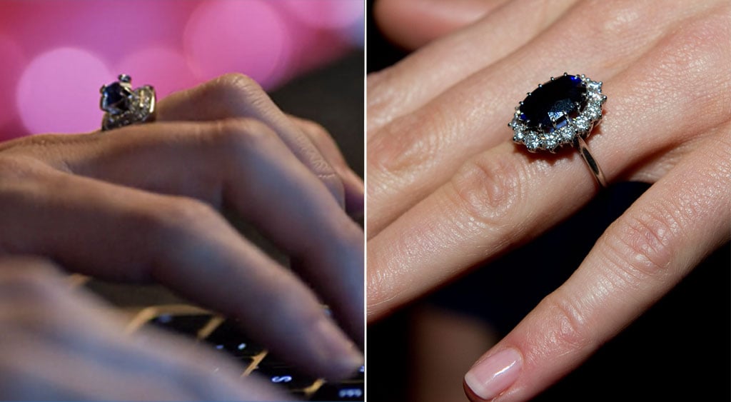 Amber S Blue Sapphire Engagement Ring Is A Christmas Prince S Amber More Like Kate Middleton Or Meghan Markle Let S Investigate Popsugar Entertainment Photo 2