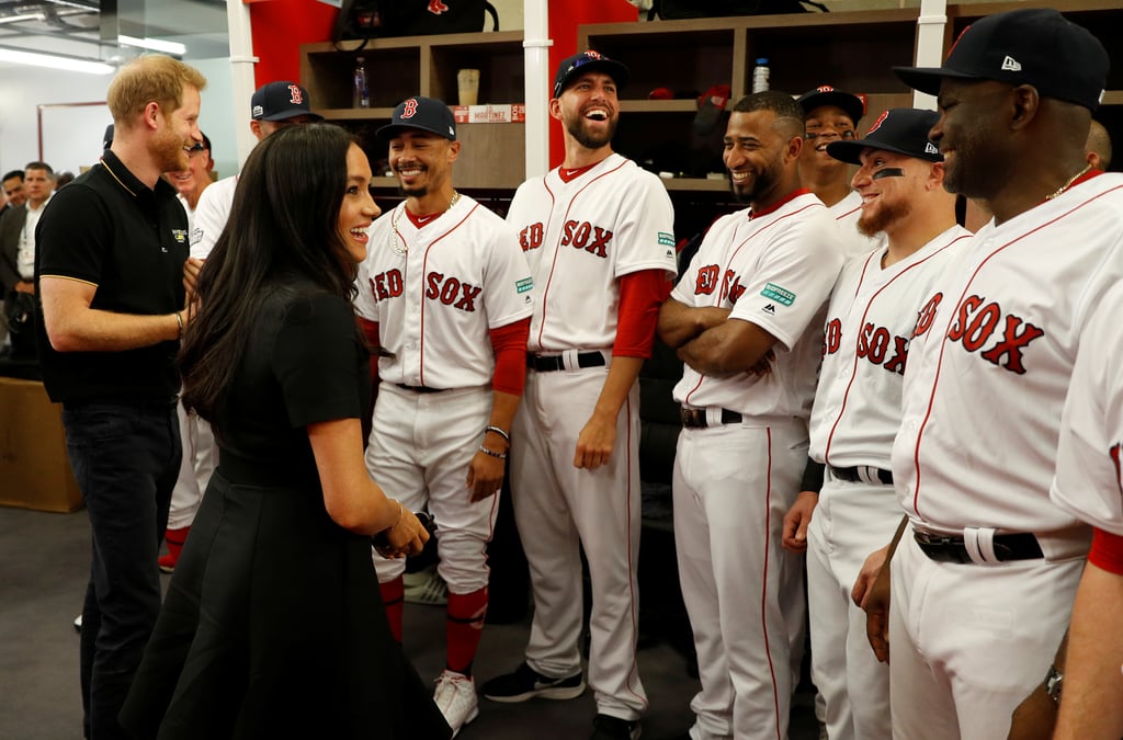 Meghan Markle Meets Red Sox Mookie Betts Pictures June 2019