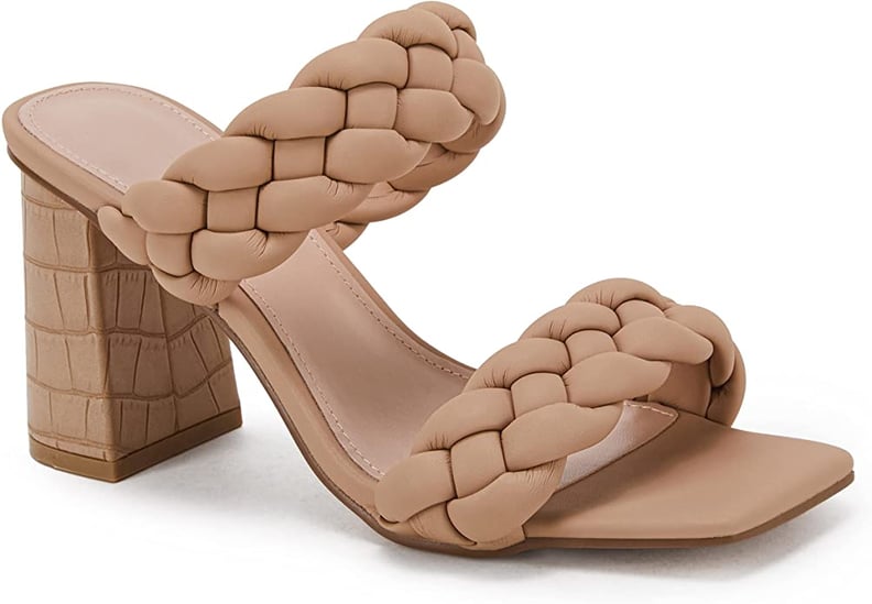 Summer Sandals: Syktkmx Braided Heeled Sandals