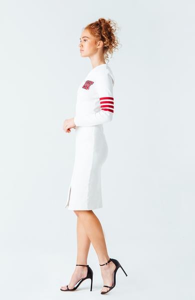 Varsity Zipper Dress