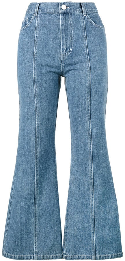 Sandy Liang Tinder Flared jeans | Selena Gomez Has the Perfect