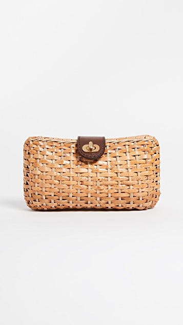 Kayu Crete Wicker Clutch