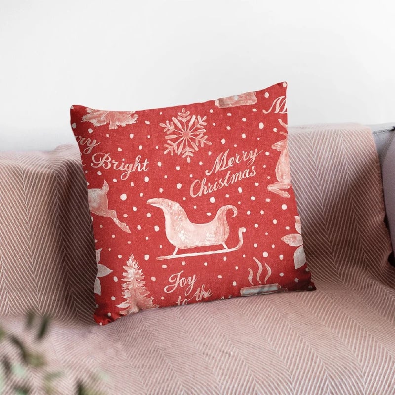 Floursack Holiday Bright Pattern Ie Throw Pillow By Danhui