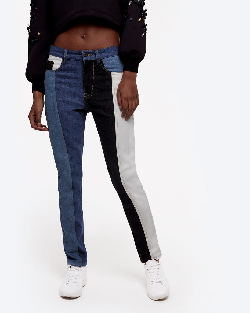 Patchwork Denim Pants ($68)