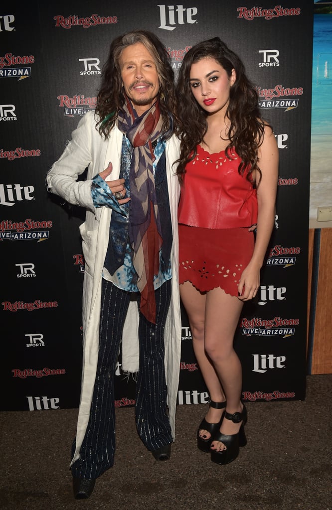 Charli XCX linked up with Steven Tyler at Rolling Stone's party.