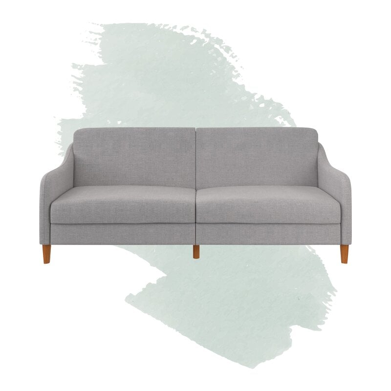 Round arm sleeper hot sale sofa