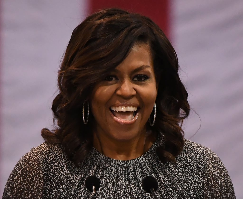 Michelle Obama Ombre Dress at Hillary Clinton Campaign 2016