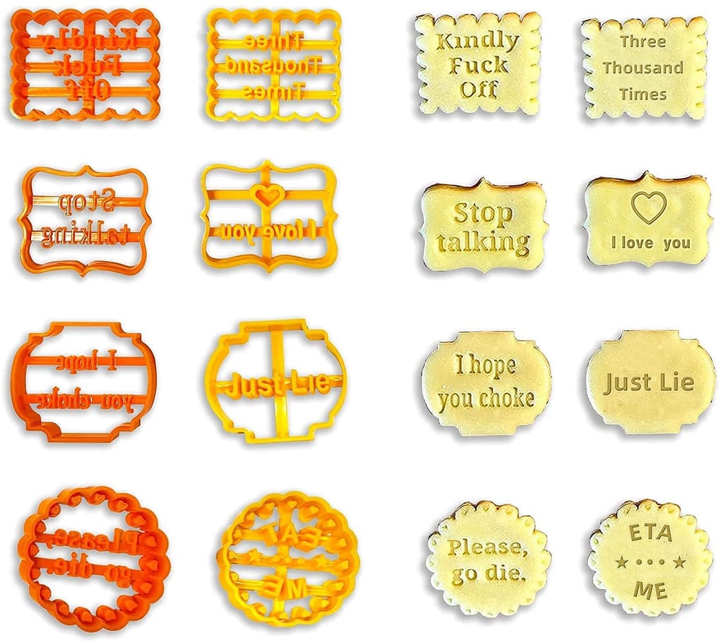 For the Baker: Cookie Molds With Mean Words