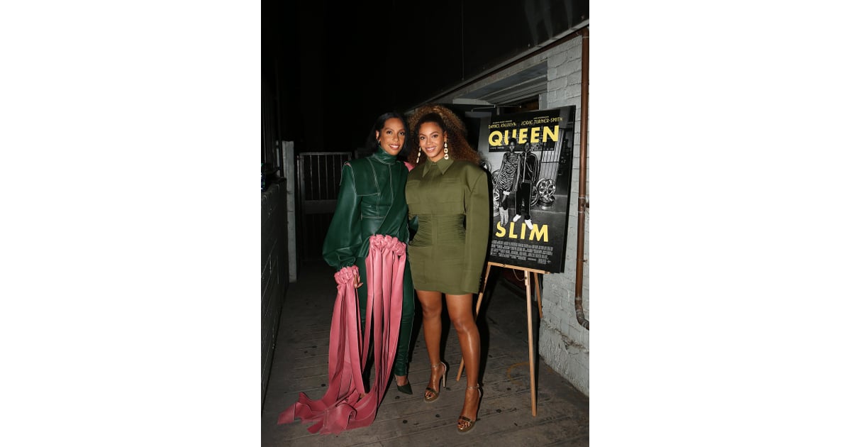 Beyoncé Wears Green Balmain Outfit At Queen And Slim Screening Popsugar Fashion Photo 12