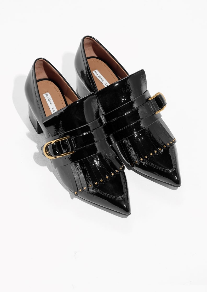 & Other Stories Patent Leather Loafer Pumps
