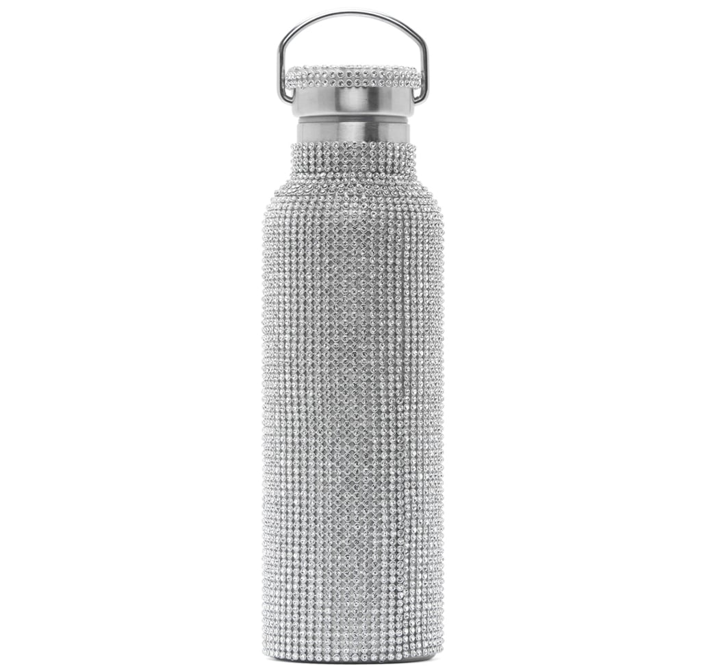 For Daily Hydration: Collina Strada Silver Rhinestone Water Bottle