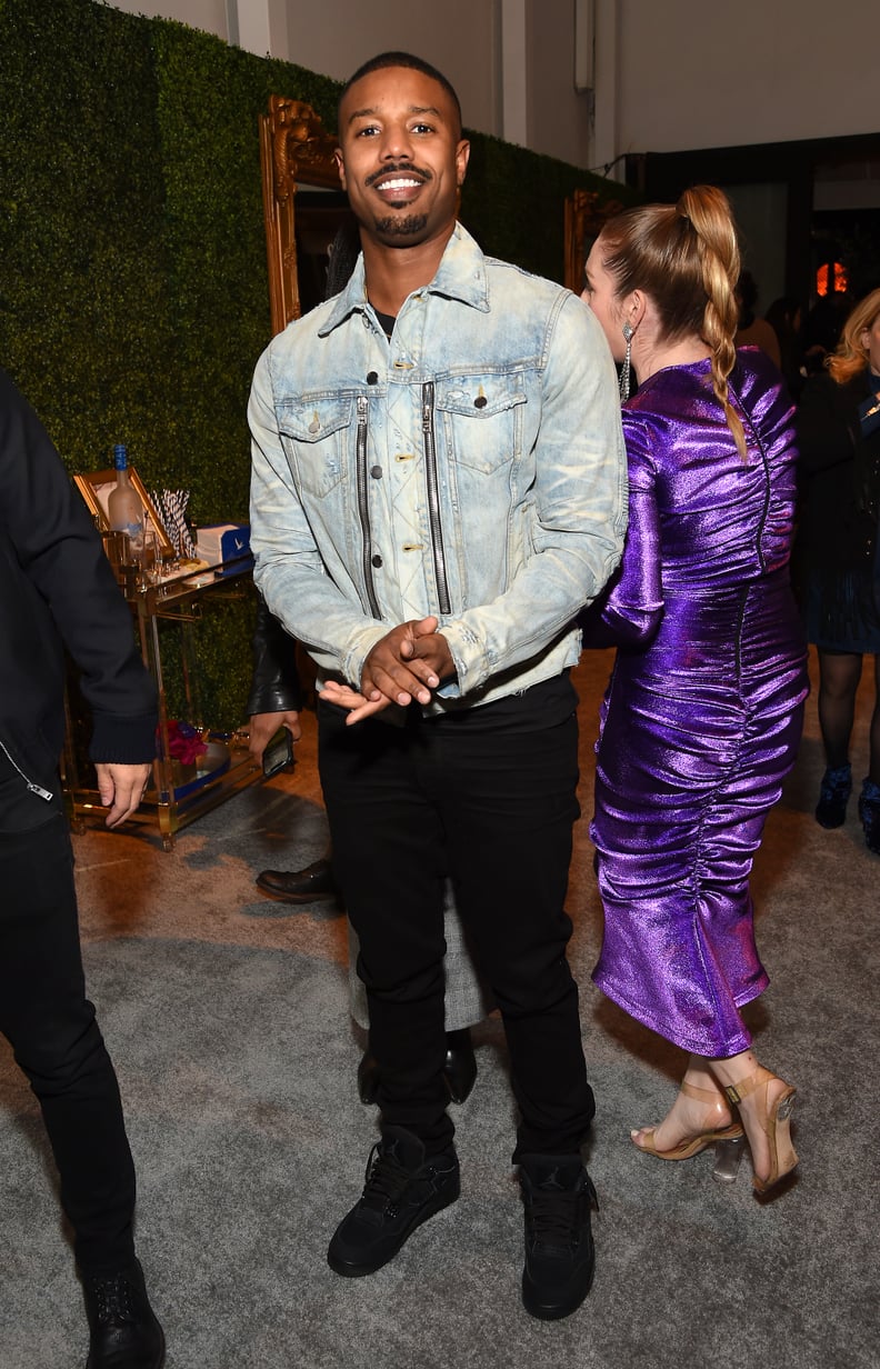 Michael B. Jordan at the 2020 MACRO Pre-Oscars Party