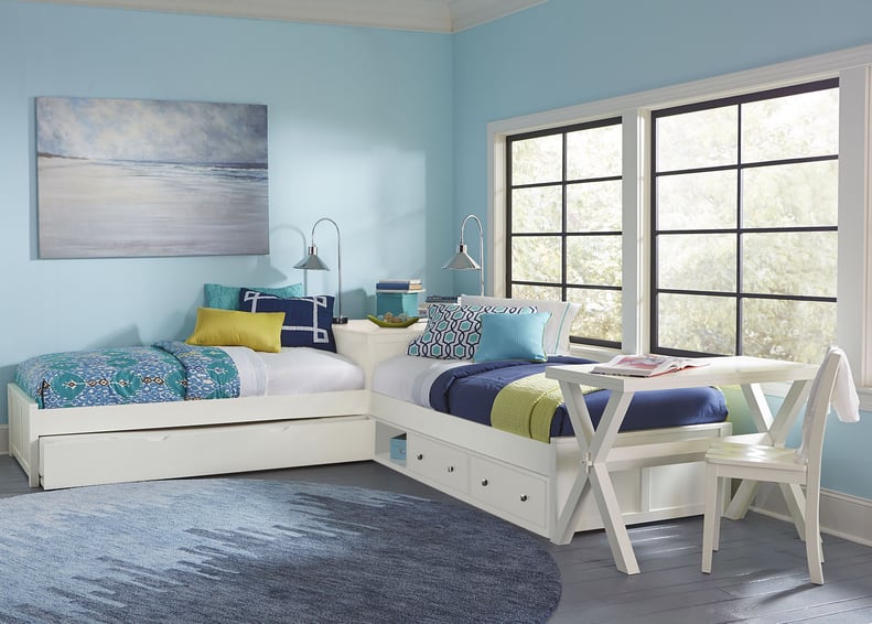 Hillsdale Pulse L-Shaped Twin Bed with Storage and Trundle