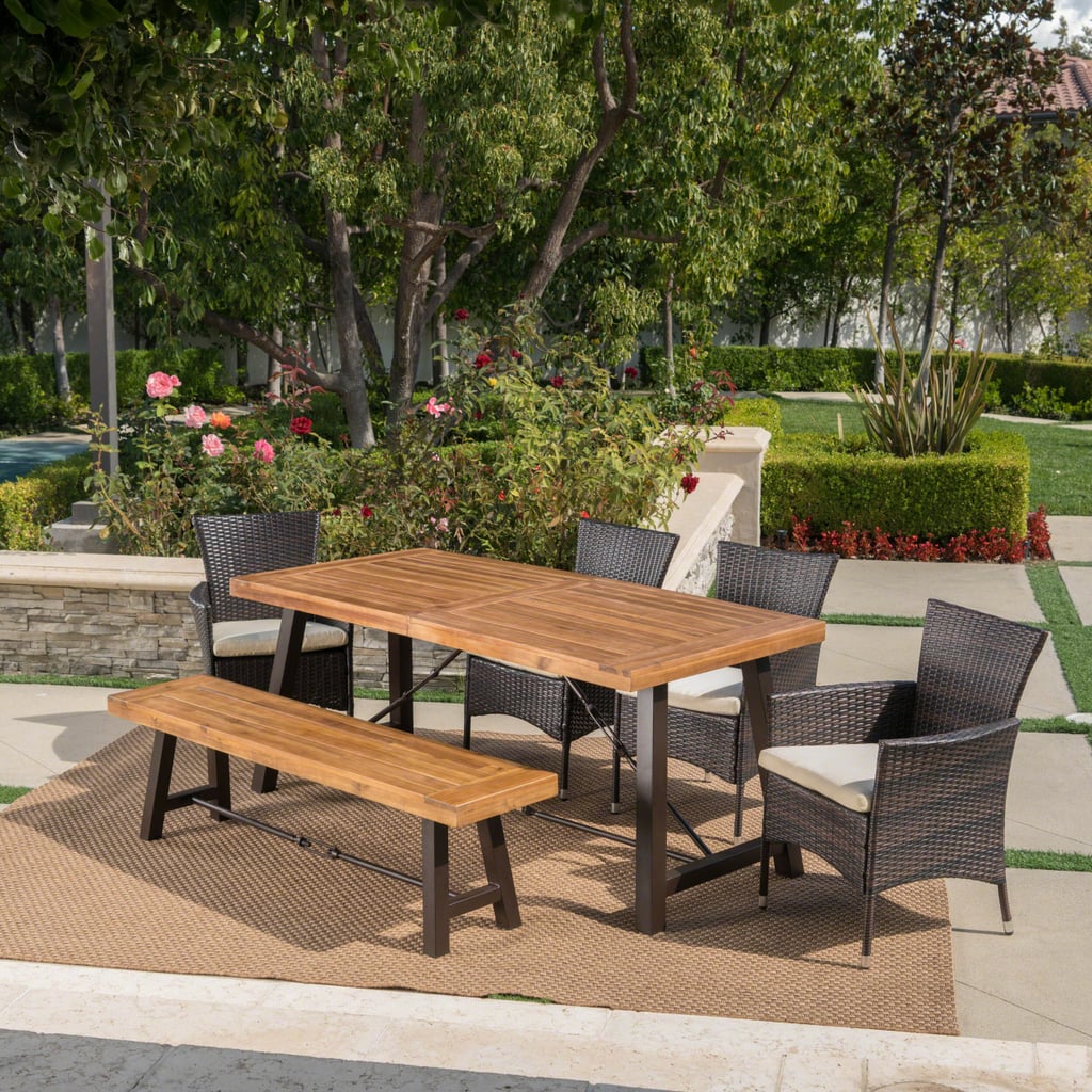 Mccourt Outdoor 6 Piece Dining Set with Cushions