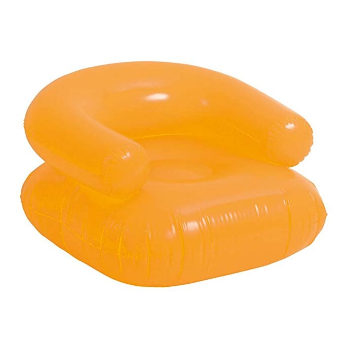 eBuyGB Inflatable Floating Blow-Up Lounge Chair in Orange | Inflatable