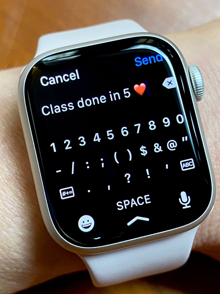 Apple Watch Series 7: Keyboard For Texting