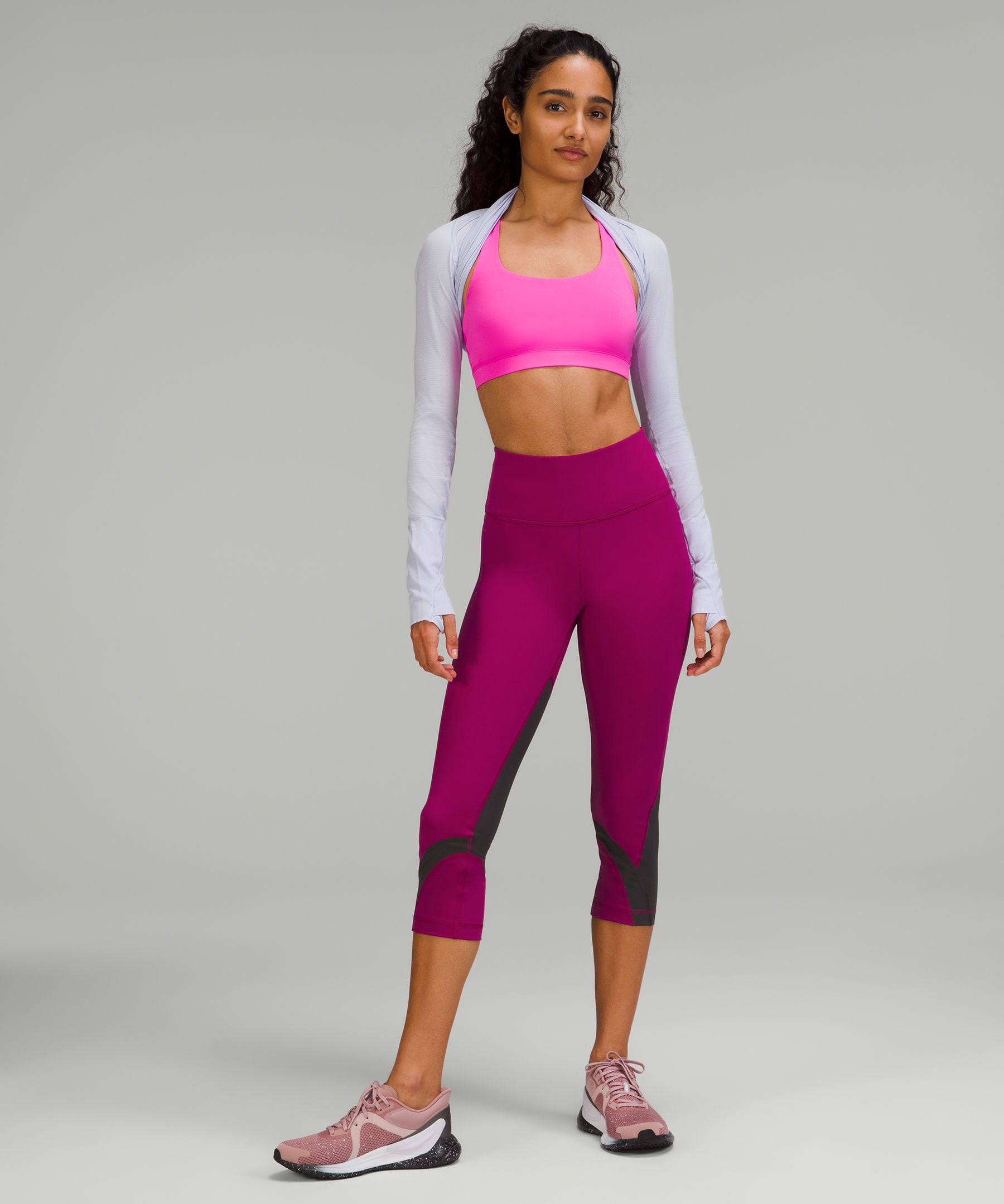 Cropped Colorblocked Leggings: Lululemon Throwback Inspire High-Rise Crop, Lululemon's Throwback Collection Is a Nod to the Brand's Early Bestsellers