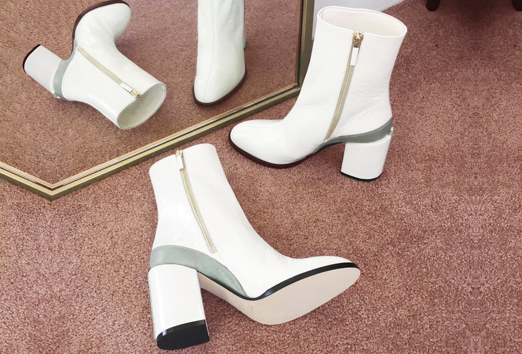 "This season, Dear Frances thought to offer its It girl classic, the Spirit Boot ($550), in stark white. I'll keep these in rotation through Winter, rolling my pants to show off the unique silhouette, but they'll surely add a mod touch to my flouncy dresses come Spring." — Sarah Wasilak, editor, Fashion