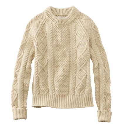 LL Bean Women's Signature Cotton Fisherman Sweater​
