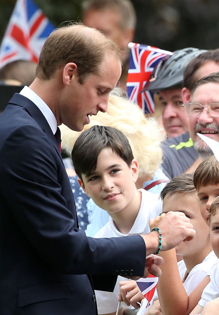 He wears loom bands.