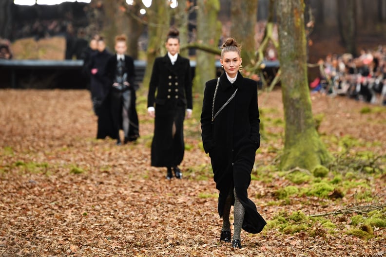 The Chanel Models Sported Tailored Coats