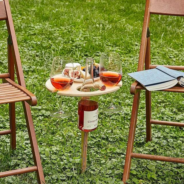 Mini Outdoor Wine and Beer Tables From Uncommon Goods