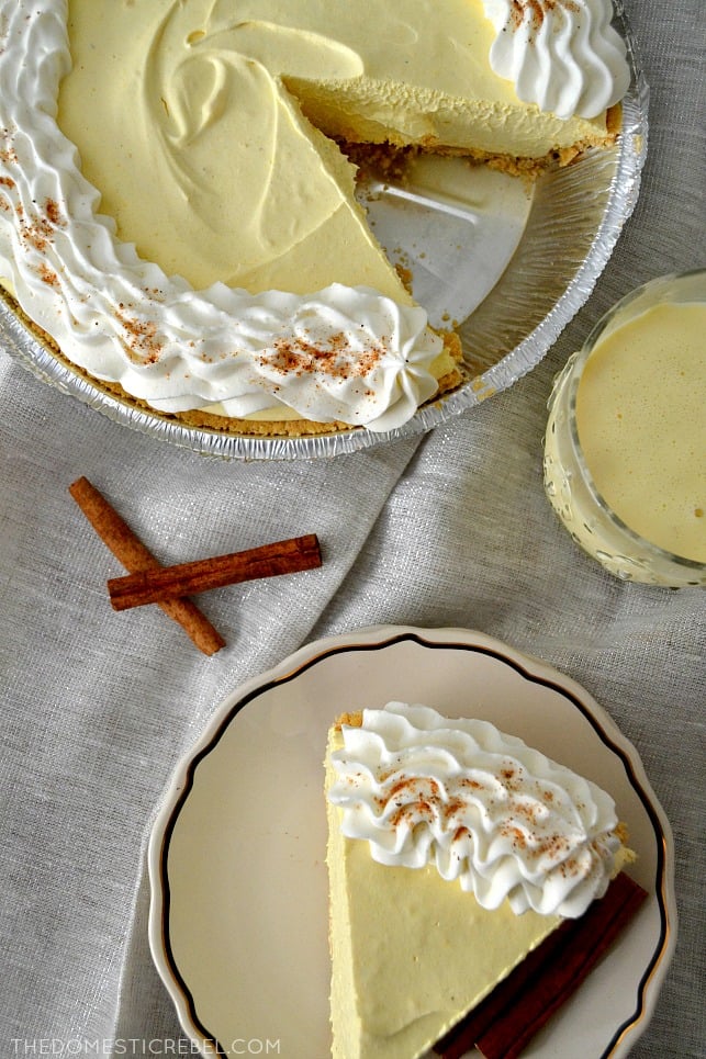 Eggnog Cream Pie