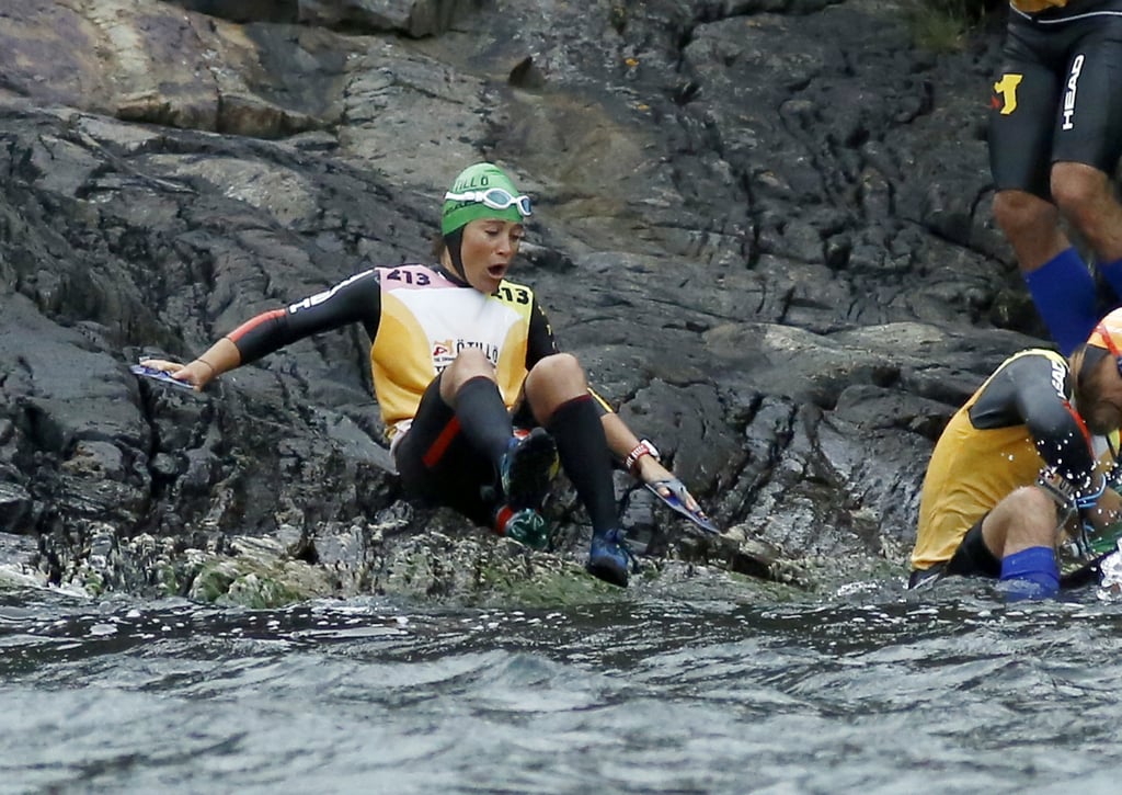 Pippa Middleton Swimming and Running Race in September 2015