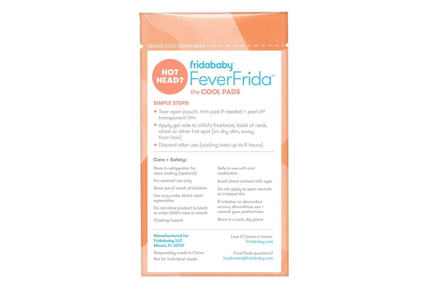 baby fever relief pad