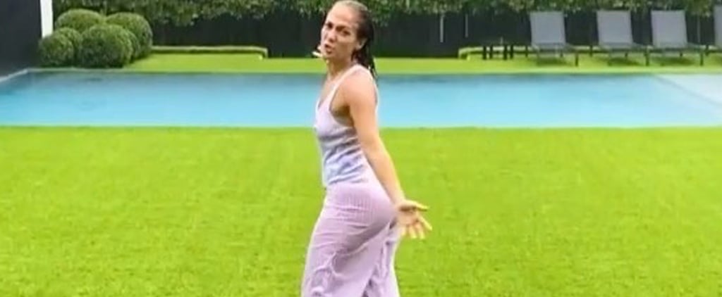 Alex Rodriguez Caught Jennifer Lopez Having the Time of Her Life Dancing in the Rain at Home