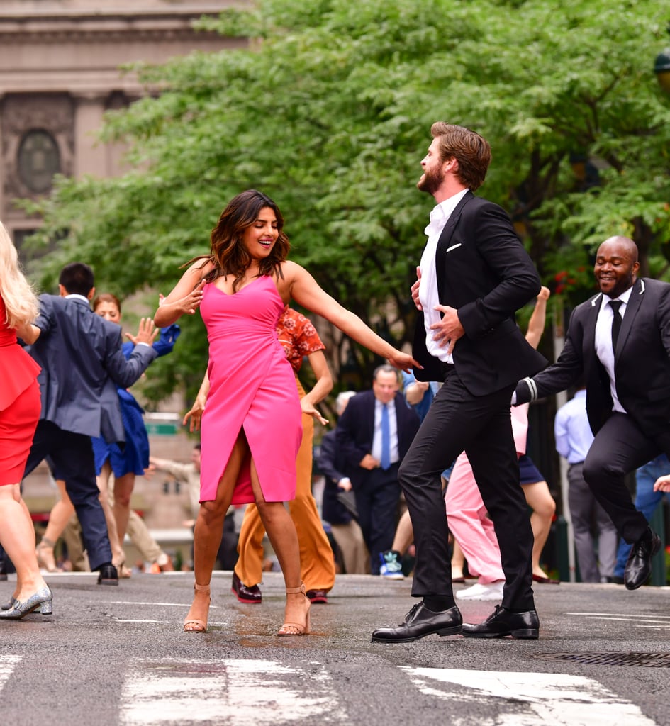 Priyanka Chopras Pink Dress In Isnt It Romantic Movie Popsugar 