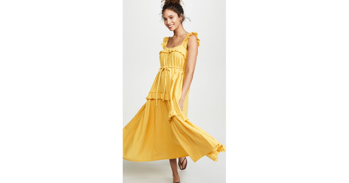 Apiece Apart Lypie Ruffle Tank Dress 27 Stunning Maxi Dresses We