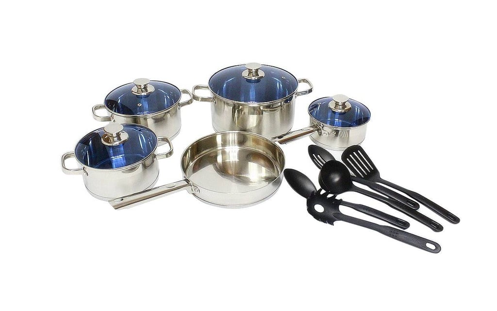 Gourmet Chef 14-Pc Stainless Steel Cookware Set