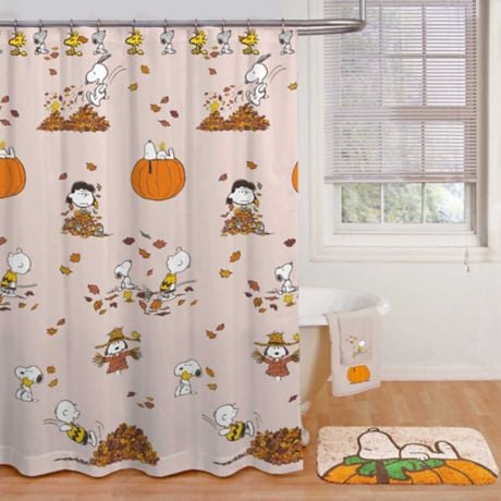 Peanuts Harvest Shower Curtain