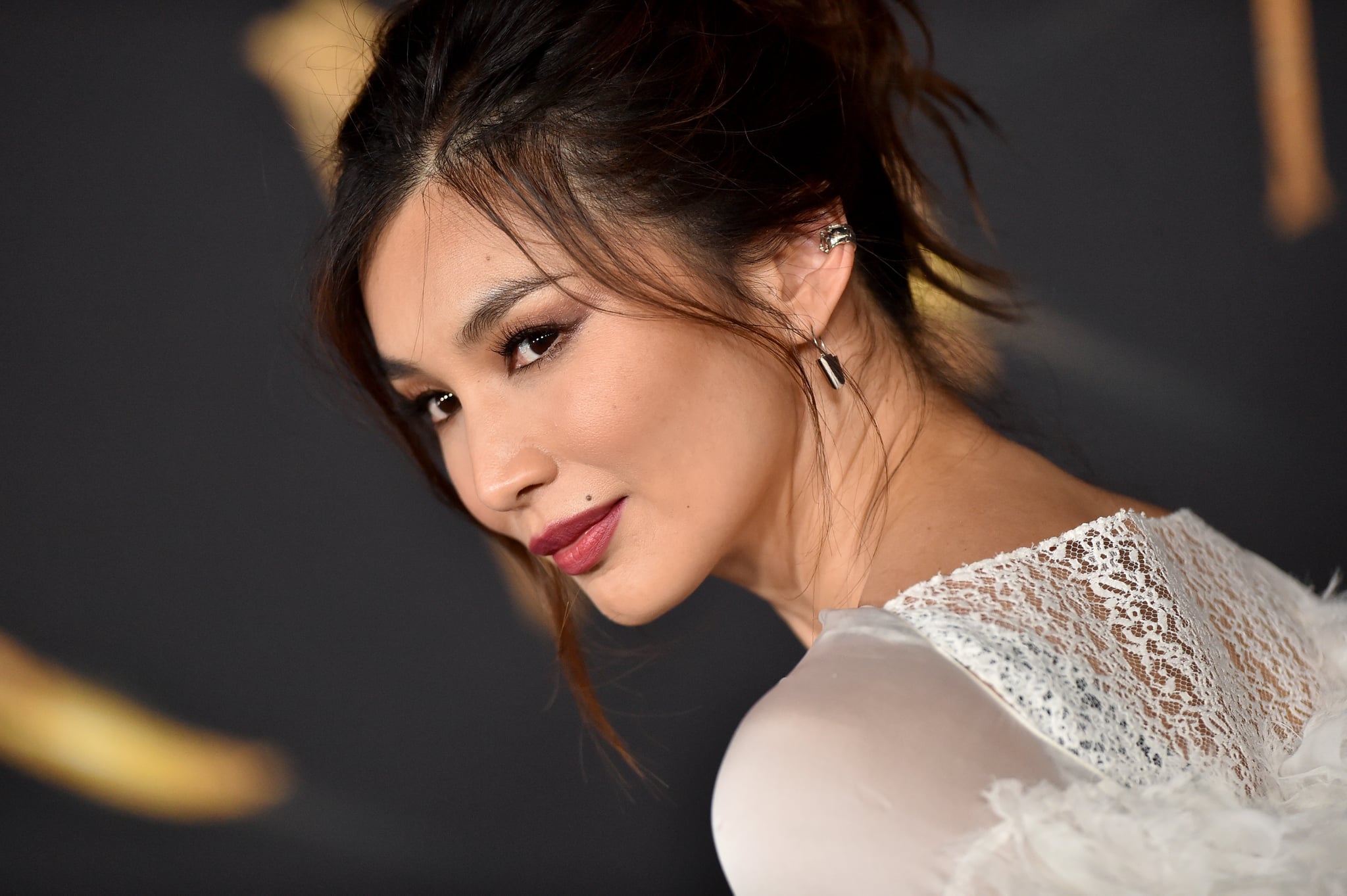 Gemma Chan Looks Angelic in Her White Louis Vuitton Dress