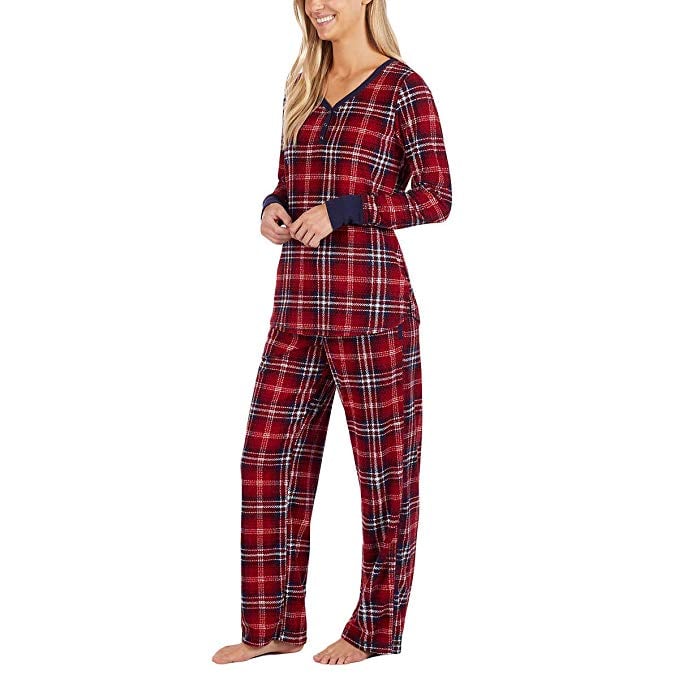 Nautica 2 Piece Fleece Pajama Sleepwear Set
