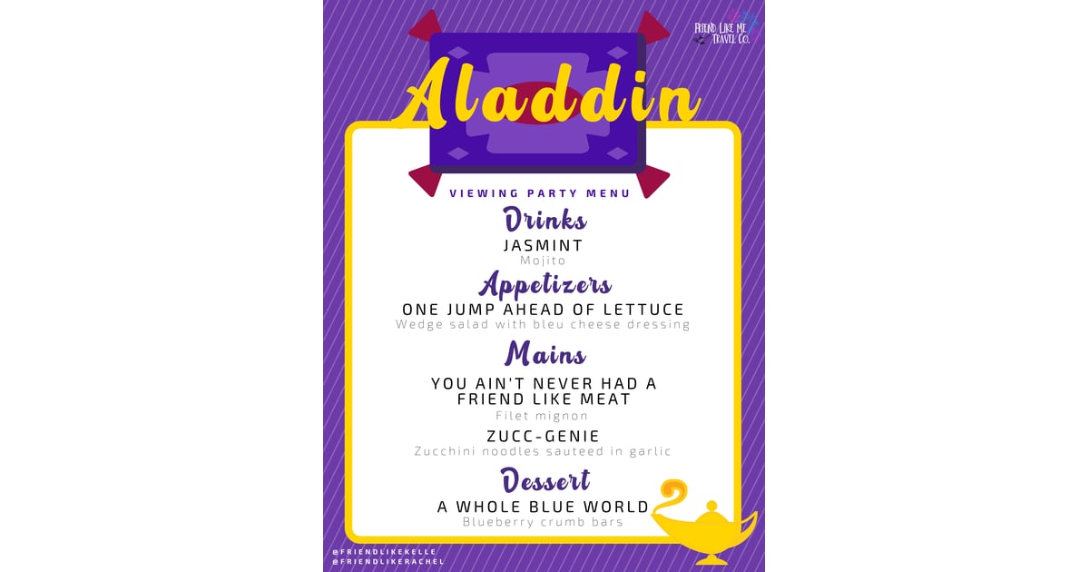 Aladdin MovieThemed Dinner Menu Ideas POPSUGAR Food Photo 2