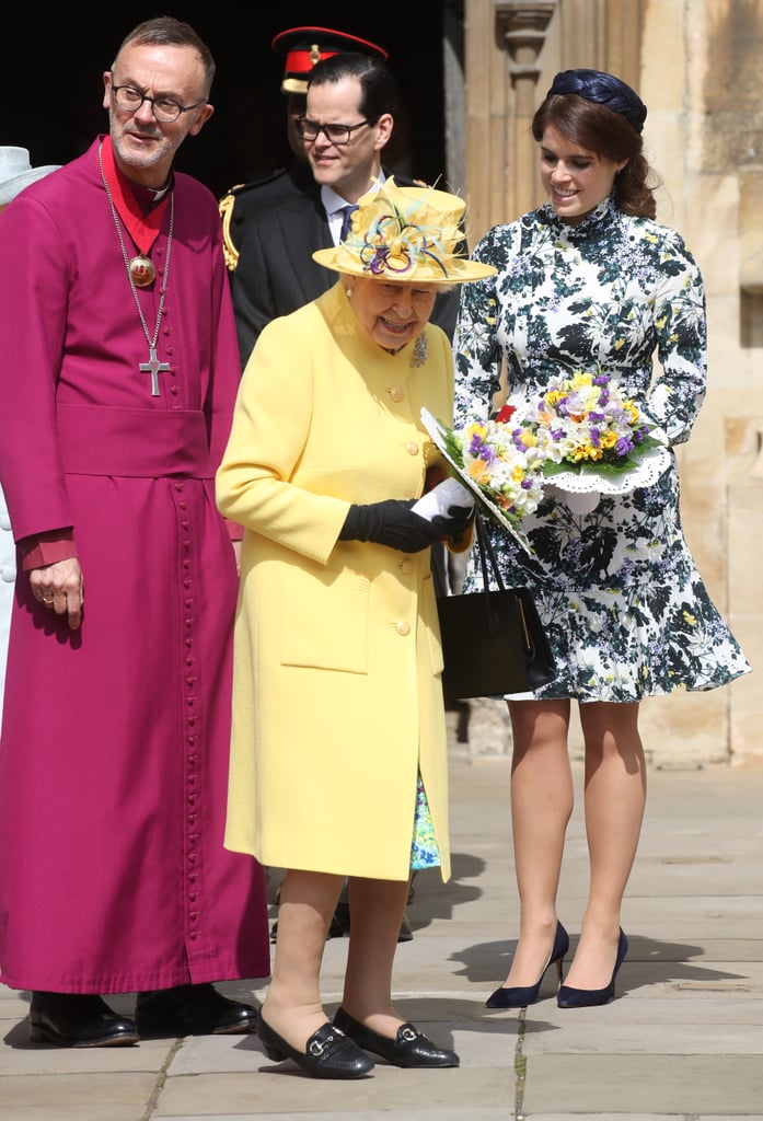 Princess Eugenie Queen Elizabeth II at Maundy Service 2019