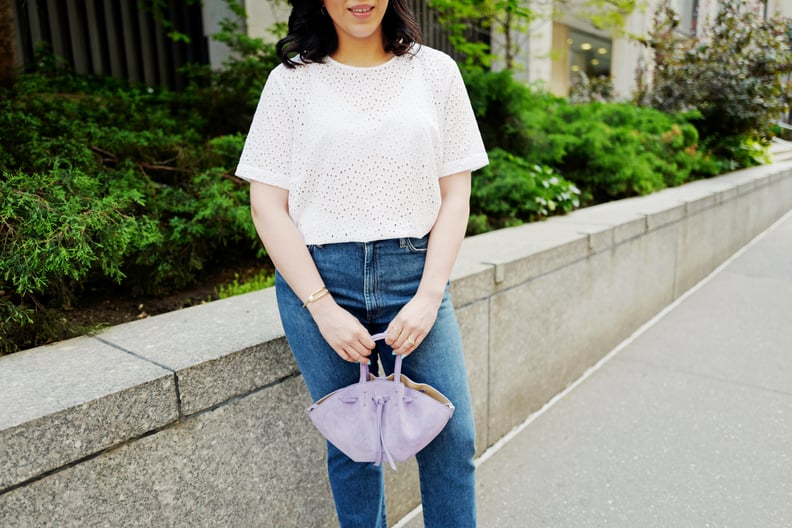 Show Off Your Curves In: A Feminine Tee and Jeans