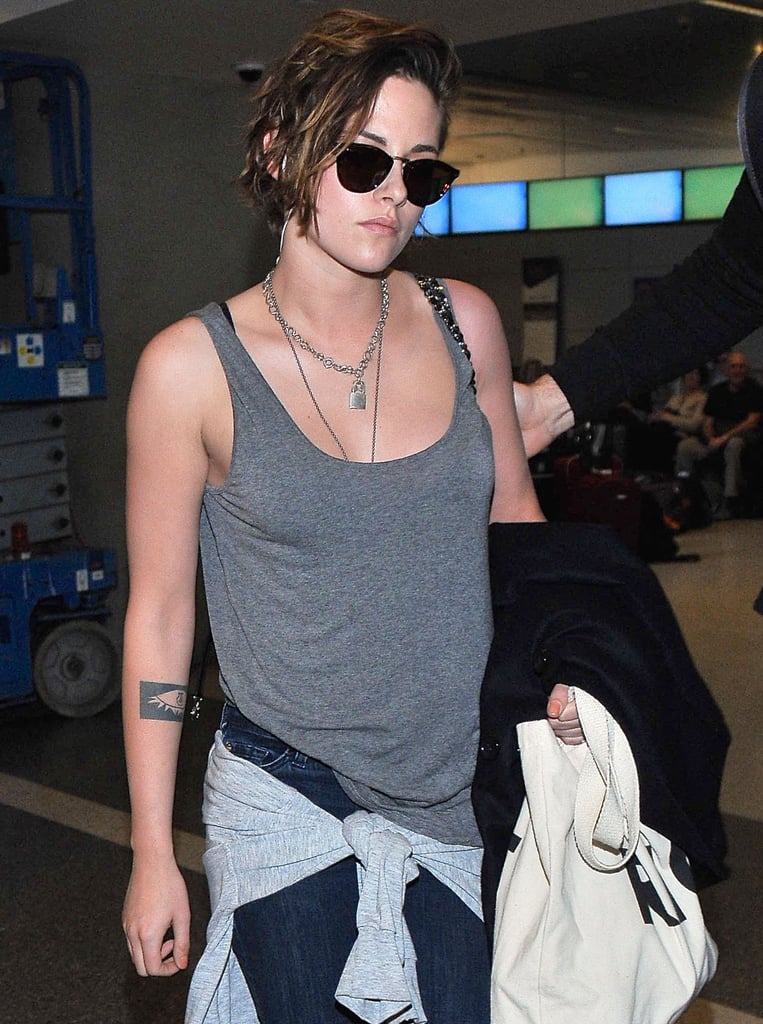 Kristen Stewart arrived at LAX on Wednesday.