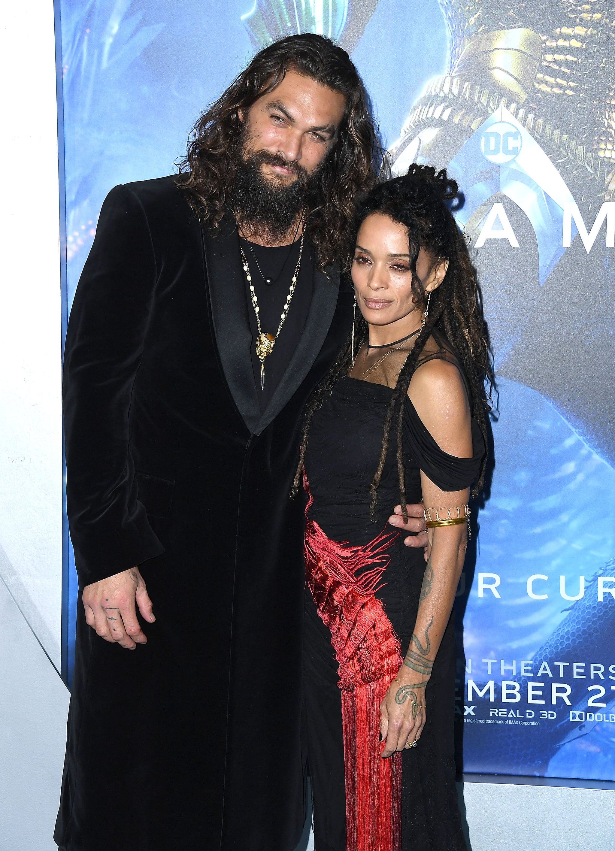 Jason Momoa And Lisa Bonet At The Aquaman Hollywood Premiere Popsugar Celebrity Hooked female moviegoers with wonder woman, the studio lured that demographic again for aquaman, but under a different guise. jason momoa and lisa bonet at the