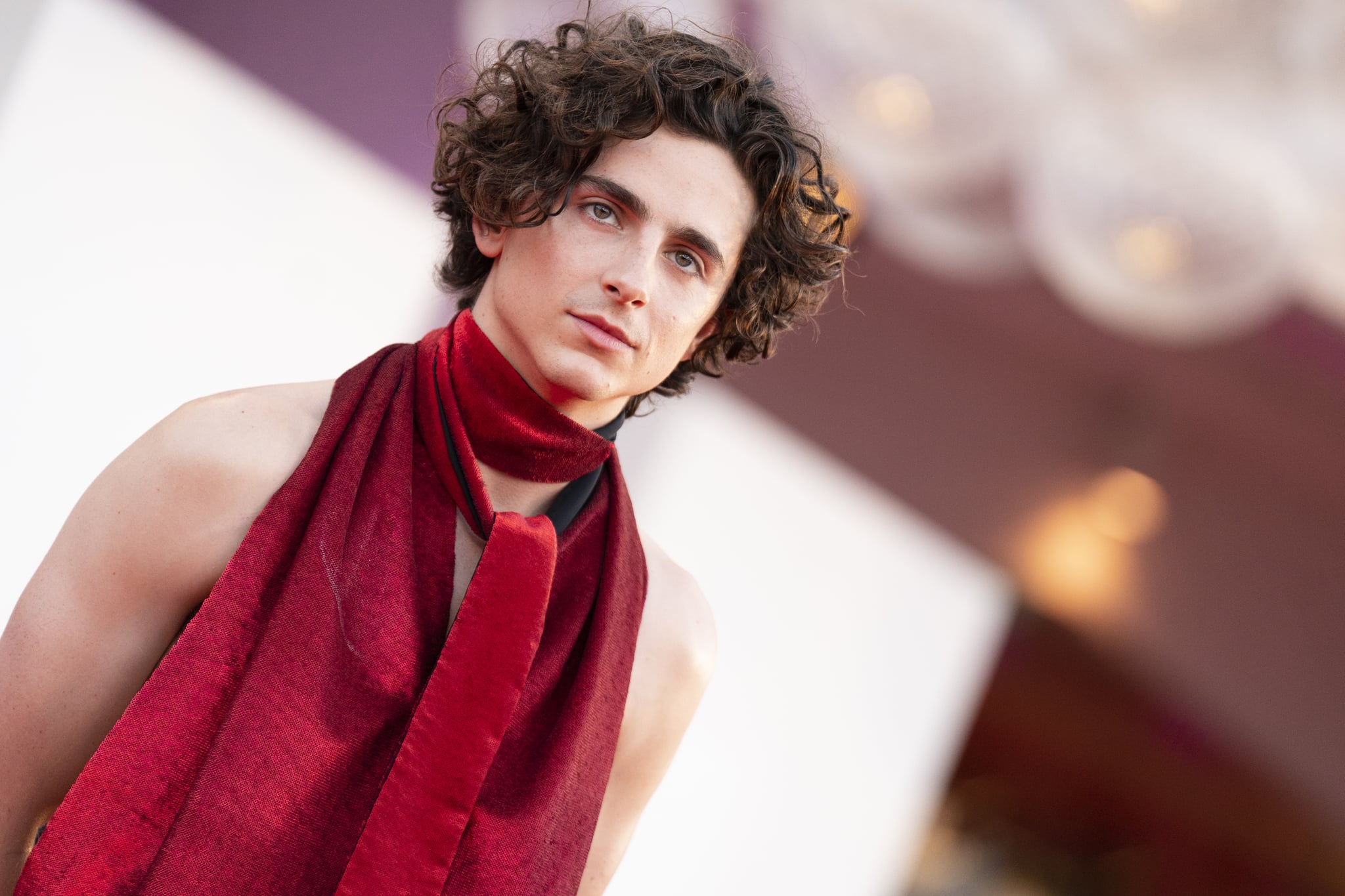 VENICE, ITALY - SEPTEMBER 02: Timothee Chalamet attends red carpet of thed movie of 