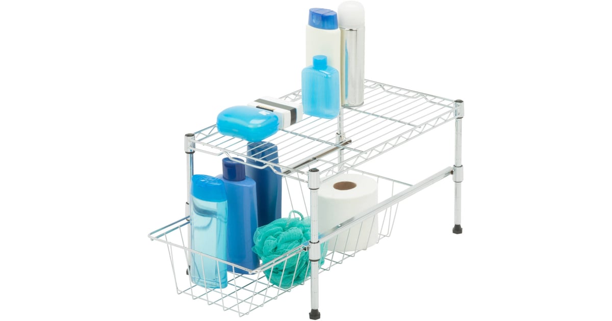 Mainstays Expandable Under the Sink Mesh Organizer Best Cheap Bathroom Organizers POPSUGAR