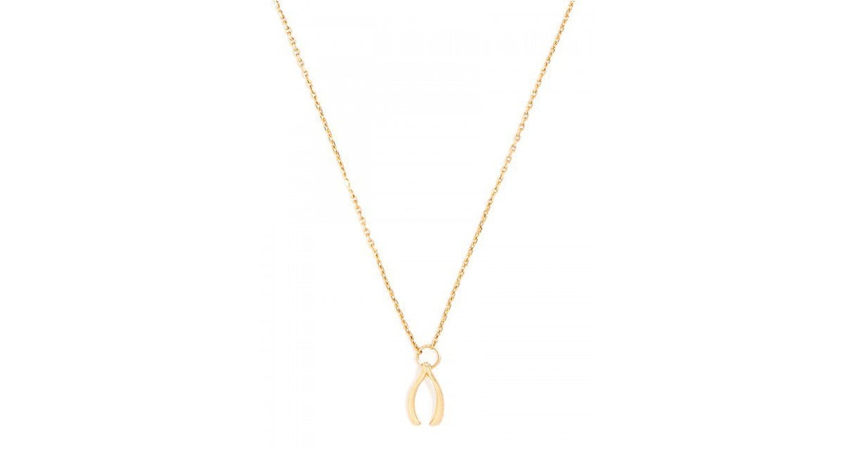 BaubleBar Wishbone Pendant ($34) | Good Luck Jewelry | POPSUGAR Fashion ...