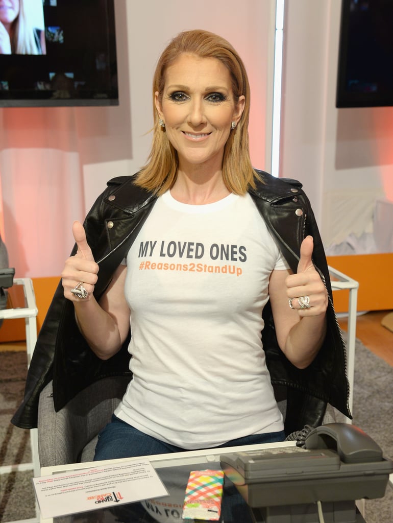Celine Dion at Stand Up to Cancer Event 2016