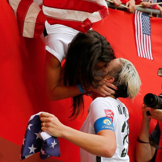 Abby Wambach Kisses Wife After Soccer Win