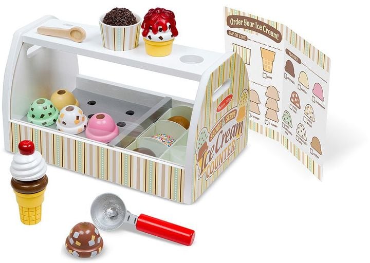 A Sweet Toy For Three Year Old: Melissa & Doug Scoop & Serve Ice Cream Counter