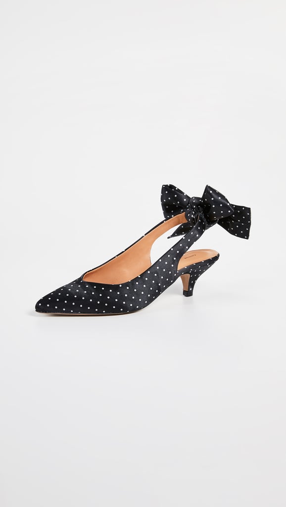 Ganni Bow Kitten Heels | Meghan Markle's Polka-Dot Manolo Blahnik Heels